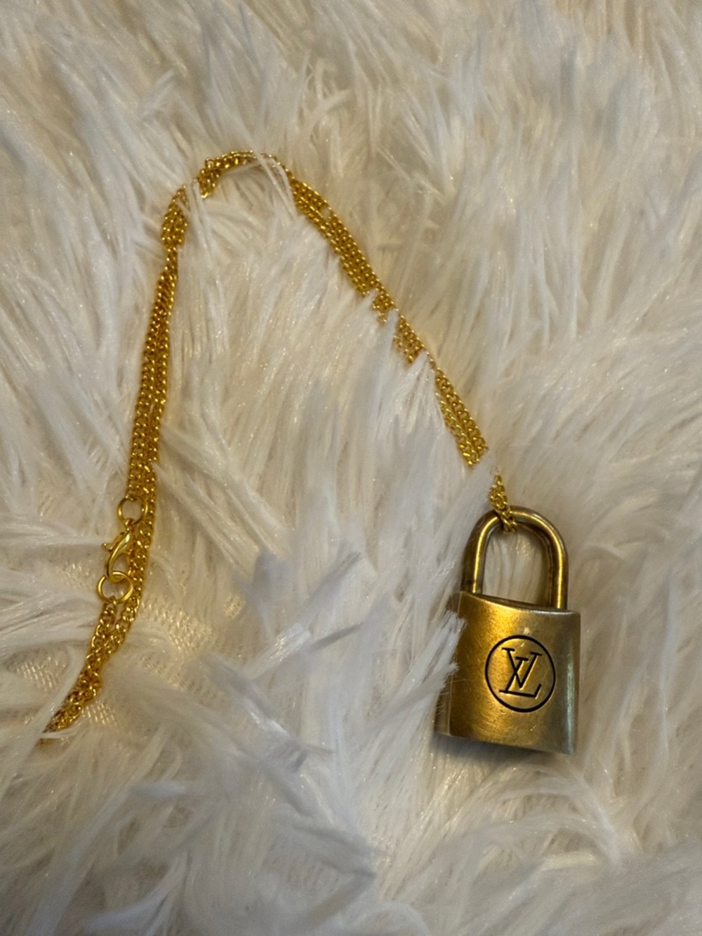 Louis Vuitton Lock Necklace #202